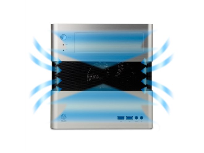 abee、フロント面にメッシュパネルを採用したMini-ITXケース
