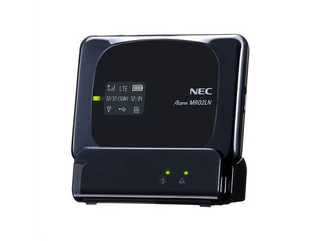 NEC、スマホからのリモート起動に対応したLTEルーター「AtermMR02LN