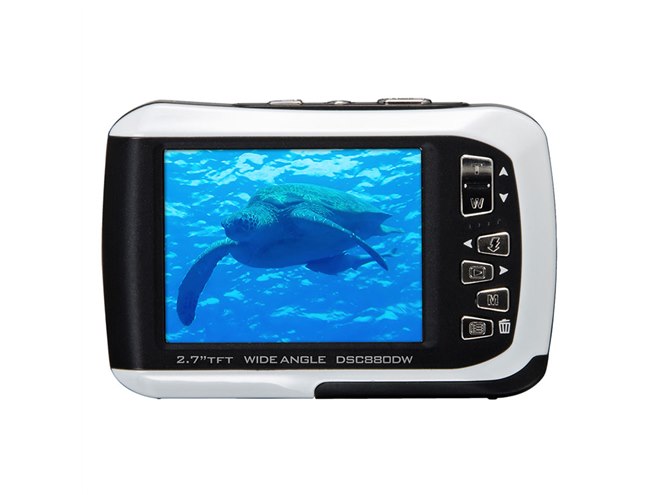 ケンコー・トキナー製　防水　自撮りデジカメ　DSC880DW 美品　動作確認済み ケンコー、前面にも液晶を搭載したデュアル液晶防水デジカメ