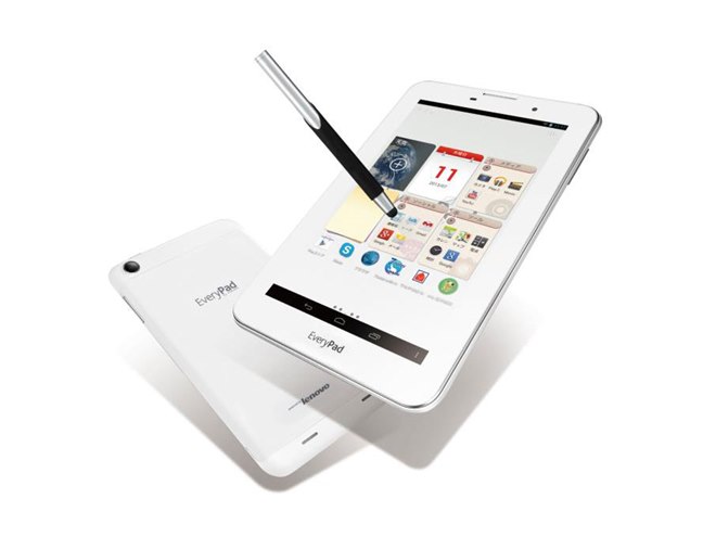 ホワイトデザイン タブレット と電話 ヤマダ電機、レノボと共同開発した40周年記念タブレット「EveryPad