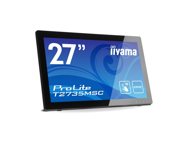 iiyama、10点マルチタッチ対応の27型ワイド液晶「ProLite T2735MSC