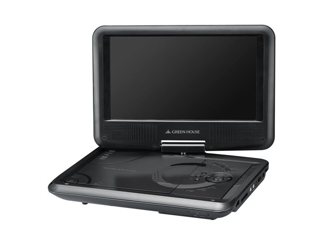 GREENHOUSE ポータブルDVD ブルーレイプレーヤー ポータブルブルーレイ・DVDプレーヤー | GH-PBD10B-BK | GREEN
