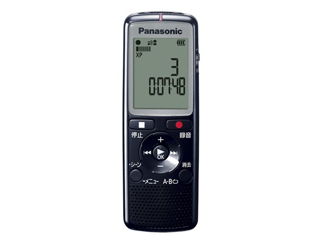 【テストのみ使用】Panasonic IC レコーダー (EVOLTA付き) パナソニック、「ノイズキャンセル再生」搭載の大画面ICレコーダー