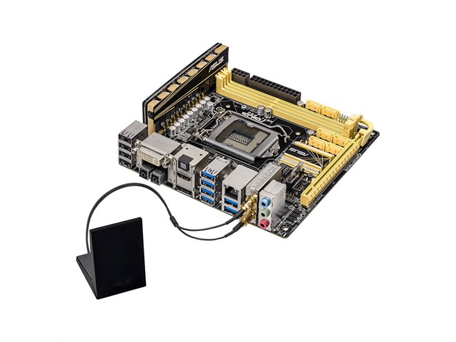 Z87 マザーボード ITX ASUS、縦配置の高性能電源回路を搭載したMini-ITXマザー「Z87I