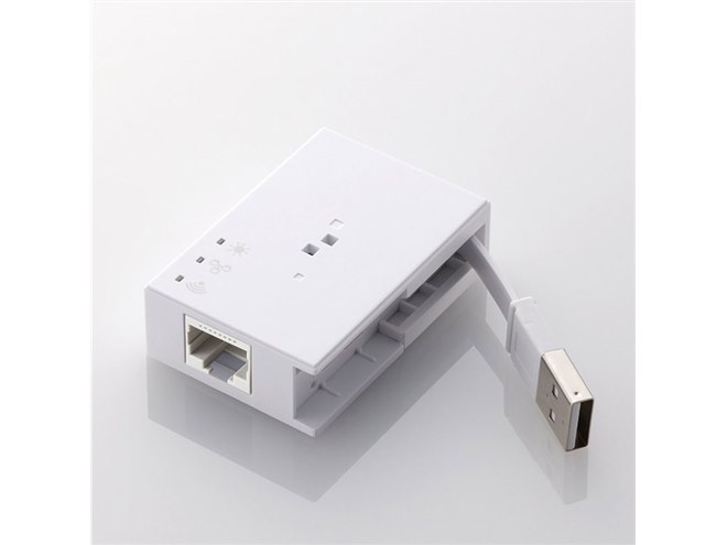 エレコム、重さ26gで11acの433Mbpsに対応した小型無線LAN