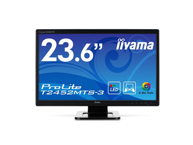 iiyama、光学式タッチセンサー搭載の23.6型ワイド液晶ディスプレイ
