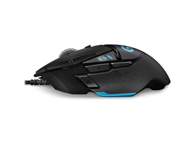 ロジクール、11個ボタン搭載の有線ゲーミングマウス「G502