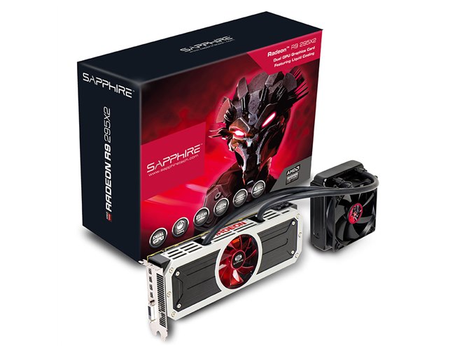 【値下げ交渉可】PowerColor RADEON R9 295X2 本体 SAPPHIRE、デュアルGPU「Radeon R9 295X2」搭載のハイエンドビデオ