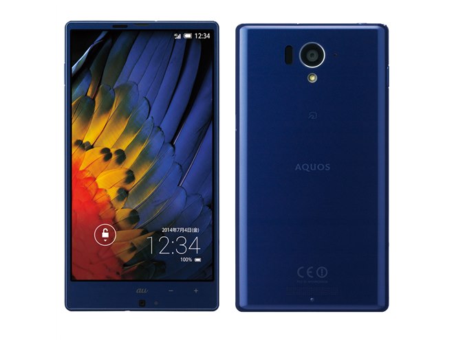 シャープ、画面占有率80％の5.2型スマホ「AQUOS SERIE SHL25