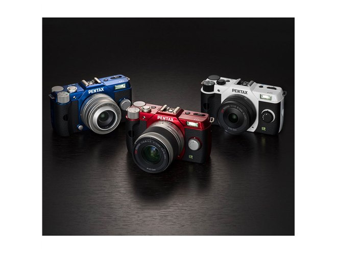 リコー、各100セット限定のクリスタル3カラー「PENTAX Q7」 - 価格.com