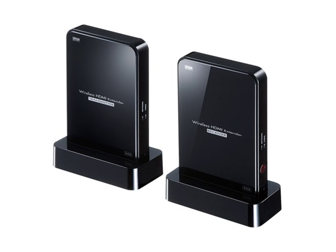 サンワ、HDMI信号をワイヤレスで最大30m送信できる延長キット - 価格.com