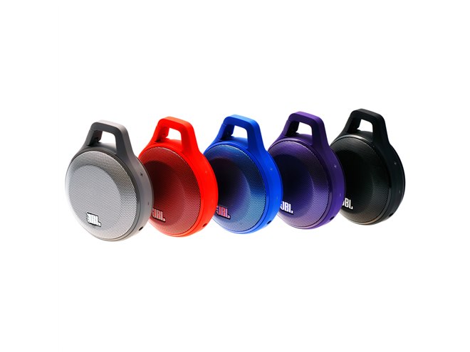 JBL、カラビナ付きポータブルBluetoothスピーカー「CLIP