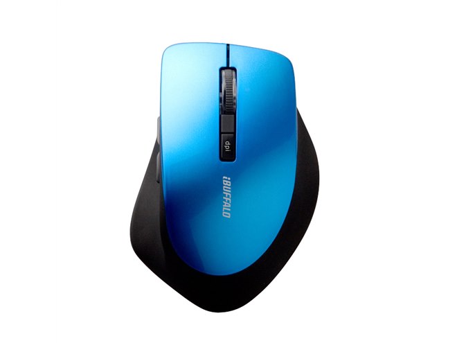 BUFFALO 無線マウス 黒 dpi調整ボタン付き バッファロー、静音スイッチ採用でDPI切替ボタン付きの無線