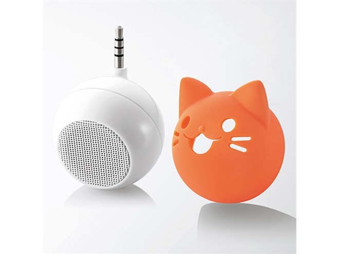 エレコム、ネコの顔などをイメージしたアニマルデザインのスピーカー