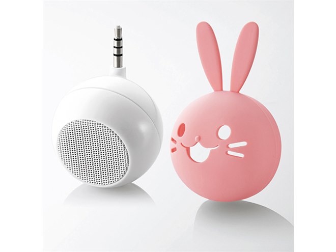 エレコム、ネコの顔などをイメージしたアニマルデザインのスピーカー