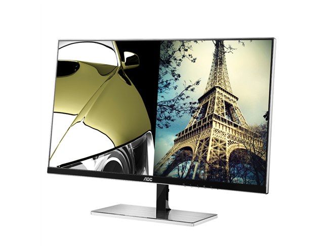 AOC スリムデザイン モニター 本体 AOC、狭額エッジ採用のスリムデザイン23.8型液晶など3機種 - 価格.com