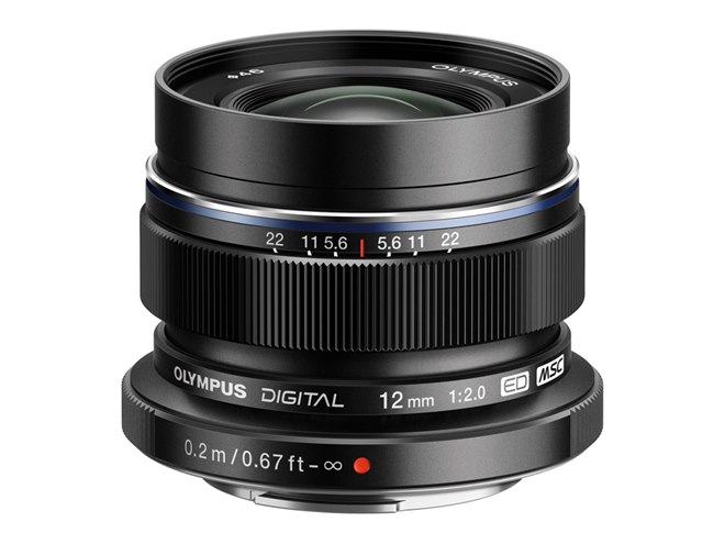 オリンパス、「M.ZUIKO DIGITAL ED 12mm F2.0」ブラックを通常発売