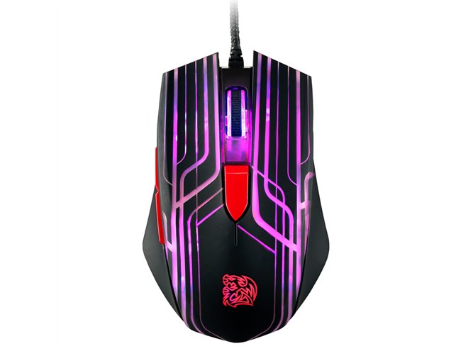 Thermaltake、6色のLEDが光る入門向けゲーミングマウス - 価格.com