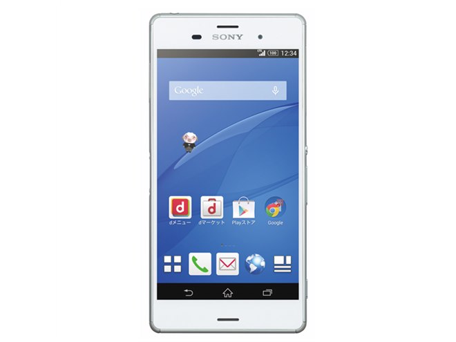 ソニーモバイル、ISO12800の高感度撮影が可能な「Xperia Z3 SO-01G