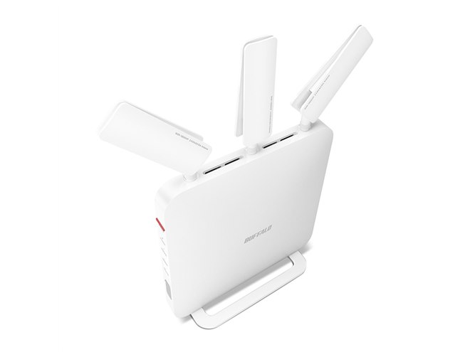 バッファロー、最大1300Mbps+600Mbpsの高速通信が可能なWi-Fiルーター