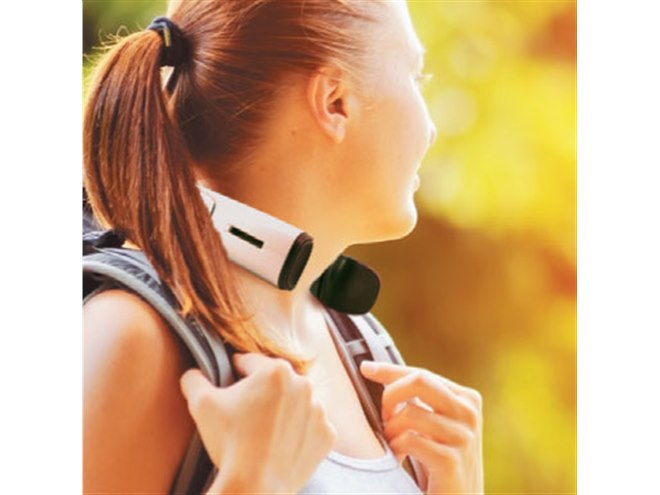 日本アンテナ、首にかけて使用するBluetoothワイヤレススピーカー
