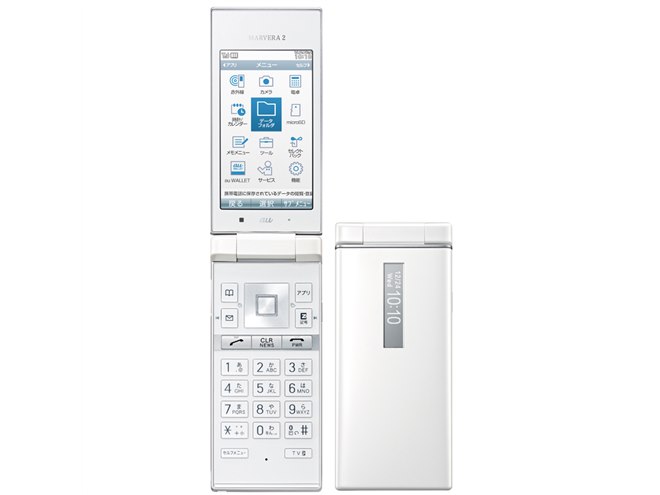 au、スマートソニックレシーバーを採用した携帯電話「MARVERA2