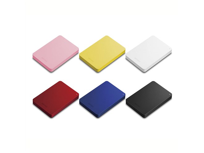 バッファロー、鮮やかな6色のUSB 3.0対応ポータブルHDD - 価格.com