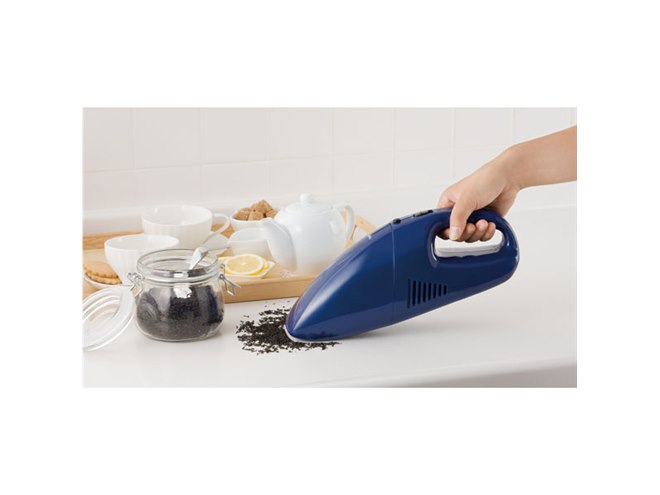 スマート掃除機 ツインバード、連続60分間使用できる乾電池式ハンディクリーナー