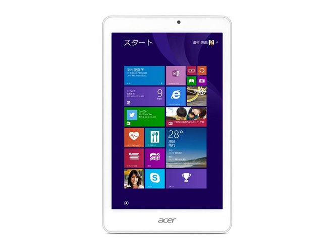 エイサー、薄くなった8型Windowsタブレット「Iconia Tab 8 W」 - 価格.com