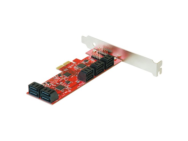 玄人志向、1枚でSATA 3.0を10ポート増設するインターフェイスカード