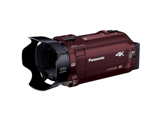 パナソニック、4K/30p対応デジタル4Kビデオカメラ「HC-WX970M