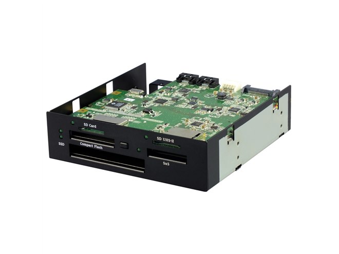 ラトック、USB 3.0接続でUHS-II・SxS・SSDに対応したカードリーダー2