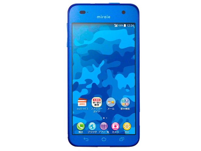 au、カメラと連動した防犯ブザー搭載のジュニア向けスマホ「miraie