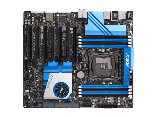 ASRock X99 WS-E/10G マザーボード ASRock、デュアル10ギガビットLANを搭載したWSマザー「X99 WS-E/10G