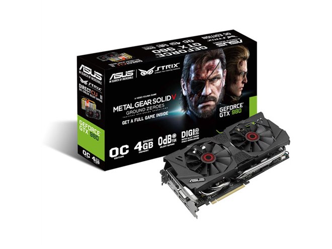 ASUS、「METAL GEAR SOLID V」付属の準ファンレスビデオカード3機種