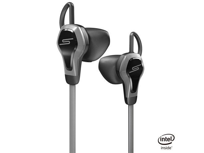 (未使用･未開封品)　SMS Audio BioSport In-Ear Wired Ear Bud With Heart Monitor/インテル社製心拍計搭載スポーツ用 インイヤーヘッドフォン (ブラ f4u0baa SMSオーディオ、インテルの心拍数測定センサーを搭載したイヤホン