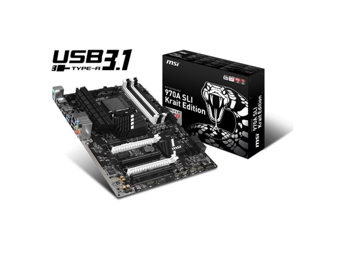 MSI、最大10Gbps転送のUSB 3.1 Type-A搭載マザーボード3機種