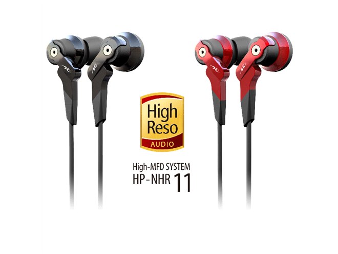 ★美品！【radius/ラディウス】ハイレゾ イヤホン レッド HP-NHR21 HP-NHR21 VOLTシリーズ ハイレゾ対応イヤホン 重低音モデル HP