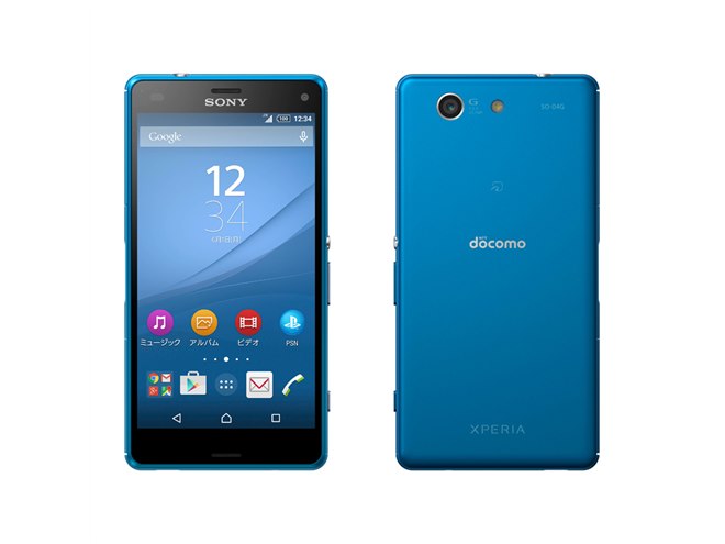 docomo Xperia ソニー SO-04G ブルー ソニー、手のひらにフィットする4.6型スマホ「Xperia A4 SO-04G