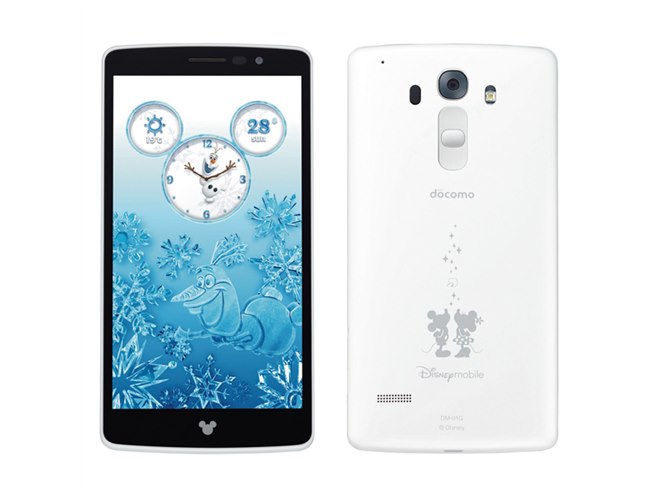 ドコモ、ウィンドウカバー付属のディズニースマホ「DM-01G」を5/29発売
