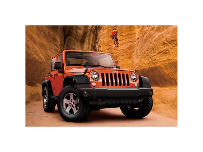 オレンジ色の特別な「ジープ・チェロキー」と「ジープ・ラングラー