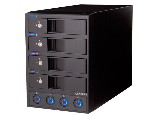 CENTURY 裸族のカプセルホテル 4ベイ HDDケース センチュリー、4台のHDDを搭載可能なeSATA接続の外付けケース - 価格.com