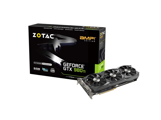 ZOTAC、3連ファンでオーバークロックした「GeForce GTX 980 Ti