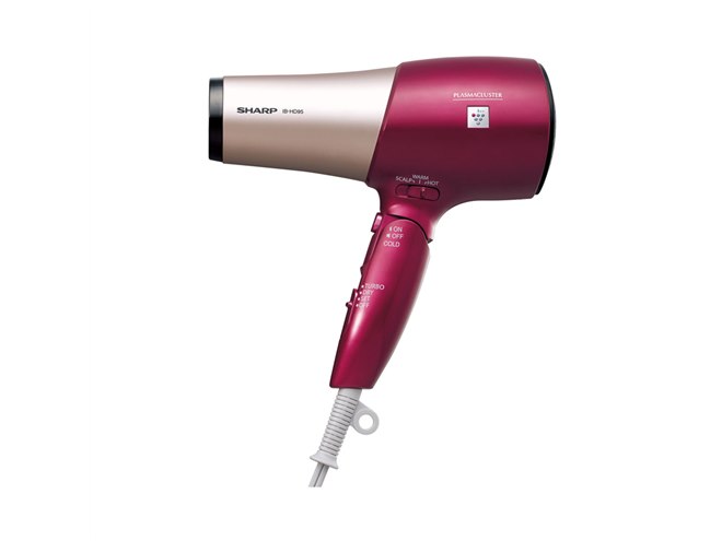 しゅしゅ0510 シャープ プラズマクラスター ドライヤー 赤 シャープ、髪のダメージと色落ちを抑えるプラズマクラスタードライヤー