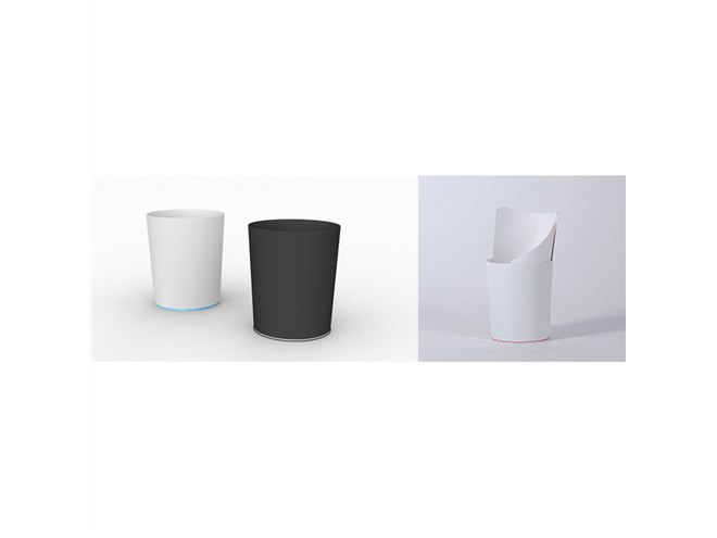 au、スマホと連携するIoT雑貨「傘立て」「ゴミ箱」を10月下旬発売