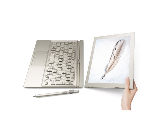 TOSHIBA ノートパソコンタブレットPN72TGP-NWA dynabook 東芝、世界最薄6.9mmで1台2役の12型モバイルノート「dynaPad N72