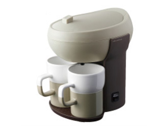 レコルト、丸みのあるデザインで2杯同時抽出対応のコーヒーメーカー