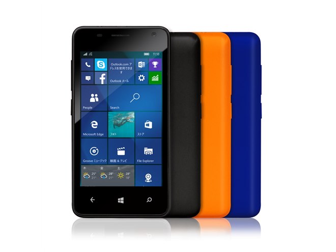 geanee、Windows 10 Mobile搭載の4型スマホを税別12,800円で発売へ