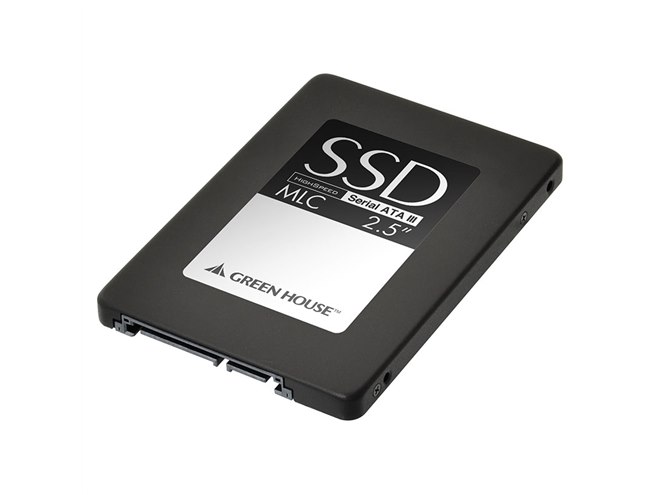 グリーンハウス、最大リード520MB/s、最大ライト500MB/sの2.5インチSSD