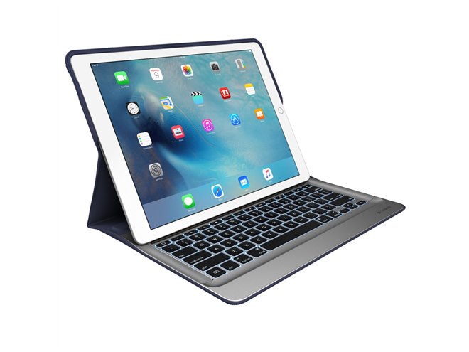 ロジクール  ik1200BK ロジクール、「iPad Pro」用のバックライト付キーボード＆カバー